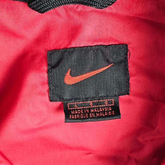Vintage Nike Zip Up Jacket Windbreaker Mens Size Large Red - Picture 6 of 10